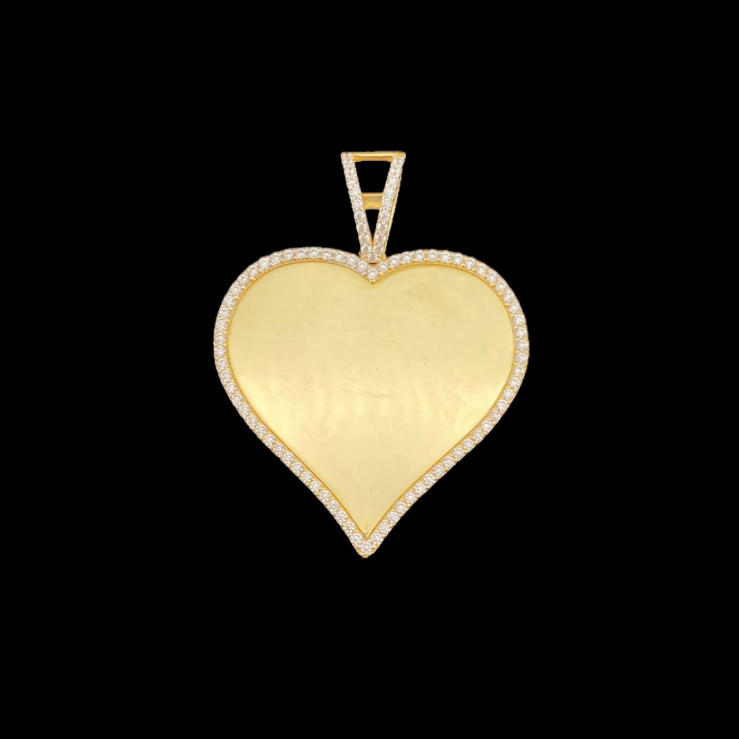 Large Heart Photo Pendant (CZ Detailed) (Copy)